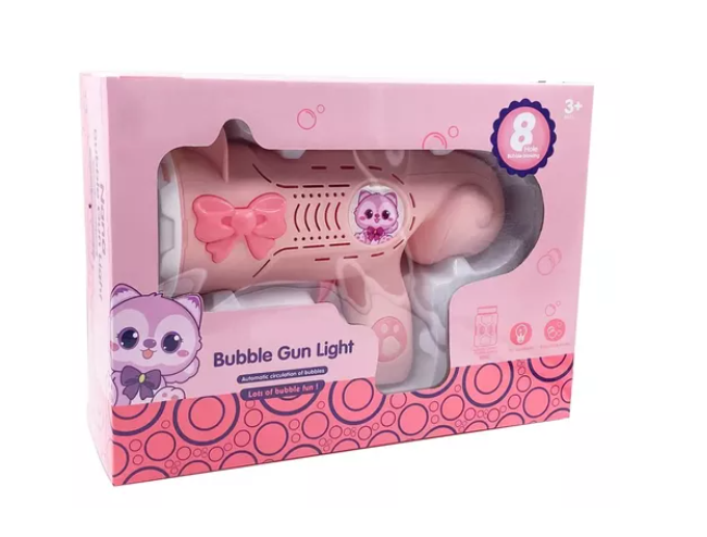 Pistola De Burbujas Juguete Para Niños y Niñas